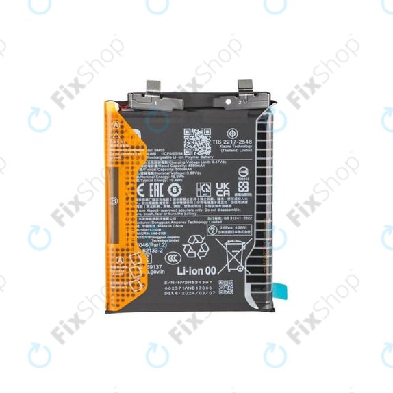 Baterie pro Xiaomi 13T Pro, 5000mAh, BM5S, 1330103000035B, Genuine Service Pack