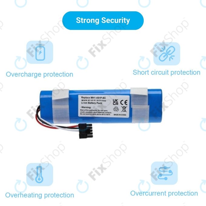 Xiaomi Mi Robot Vacuum Mop Pro (P), 2 (Mijia 2C), Viomi V2 Pro, Proscenic LDS M7 - Baterie STYJ02YM, MH1-4S1P-SC Li-Ion 14.8V 3400mAh