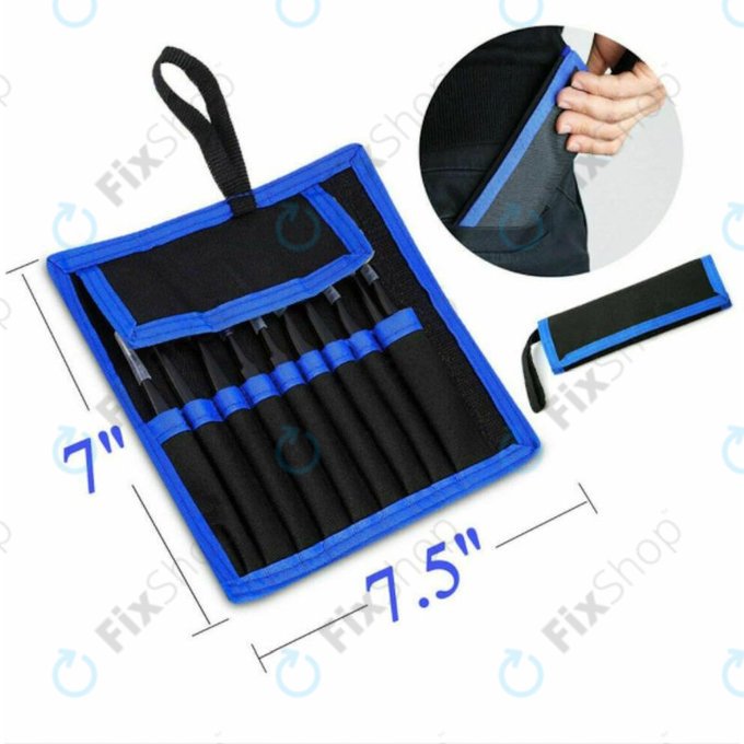 Sada ESD Antistatických Pinzet z Nerezové Oceli 9v1