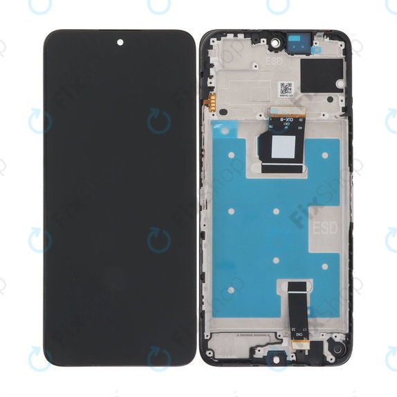 Honor X7b - LCD Displej + Dotykové Sklo + Rám (Midnight Black) TFT