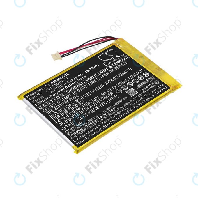 Baterie pro Autel MaxiSys Mini, MaxiIM IM508, MS905, 4250mAh, Li-Pol, 3.7V, MLP5070111, HQ