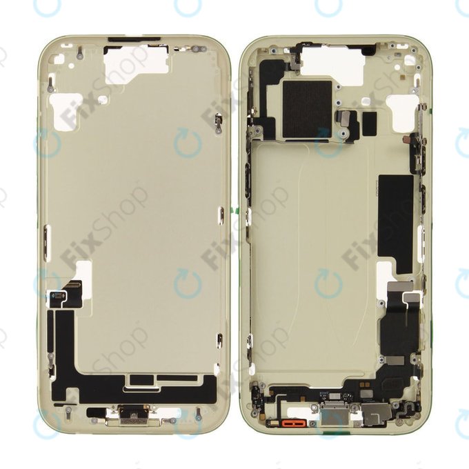 Střední Rám s Baterií pro iPhone 15 | Yellow | ZD076-00671 | Genuine Apple