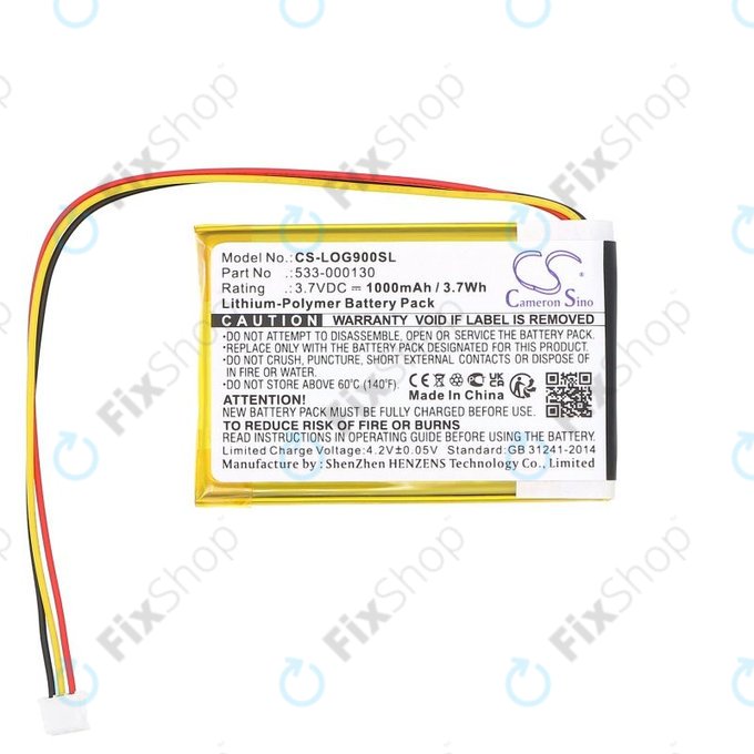 Baterie pro Logitech G403, G703, G900, G903, 1000mAh, Li-Pol, 3.7V, 533-000130, HQ