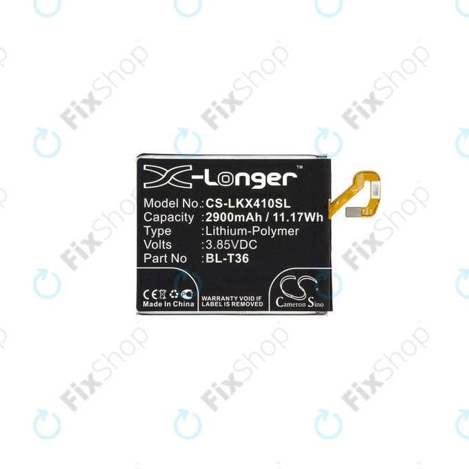 LG K10 (2018), K11, K11 Plus, K11 Prime, K30, Harmony 2 - Baterie BL-T36, EAC63638201 2900mAh HQ