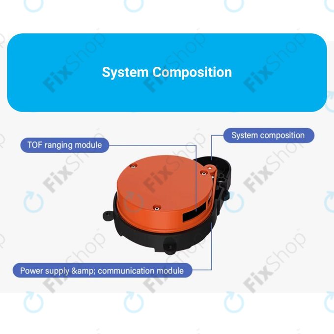 Xiaomi Roborock S4 Max, S5, S5 Max, S6, S6 MaxV, S6 Pure, S7, Mijia 1S - Laserový snímač vzdálenosti