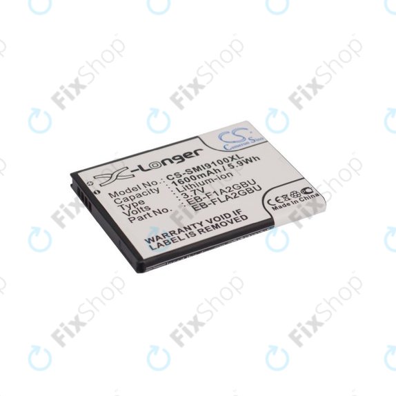 Baterie pro Samsung i9100, Galaxy S II, 1600mAh, Li-Ion, 3.7V, EB-F1A2GBU, HQ