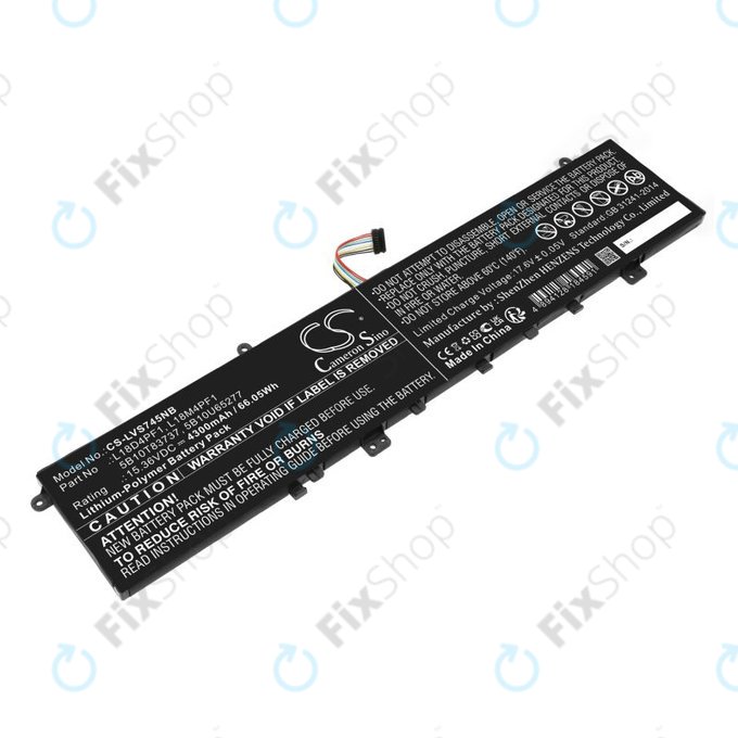 Baterie pro Lenovo Yoga, 4300mAh, Li-Pol, 15.36V, L18D4PF1, HQ