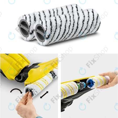 Kärcher FC 3, FC 5, FC 7 - Sada Válců na Kamenné Povrchy (Černé)