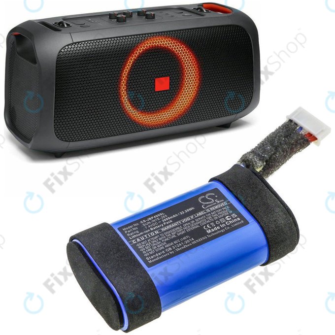 Baterie pro JBL PartyBox On-The-Go, 3000mAh, Li-Ion, 7.4V, SUN-INTE-265, HQ