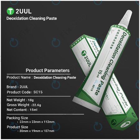 Deoxidační pasta pro omlazení pájecích hrotů 2UUL SC15, 15ml