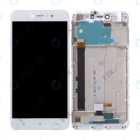 Xiaomi Redmi Note 5A 32GB, 64GB - LCD Displej + Dotykové Sklo + Rám (White) TFT