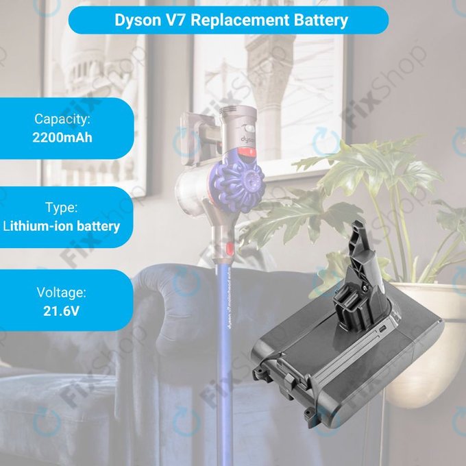 Dyson V7 - Baterie 968670-02, 968670-03 Li-Ion 21.6V 2200mAh