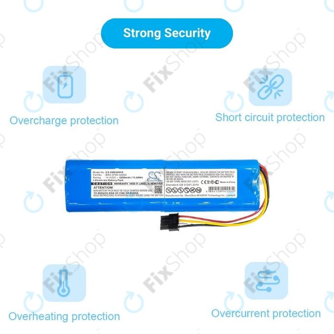 Xiaomi Mi Robot Vacuum Mop-series, Dream-series, Roborock-series - Baterie BRR-2P4S-5200 Li-Ion 14.4V 5200mAh HQ