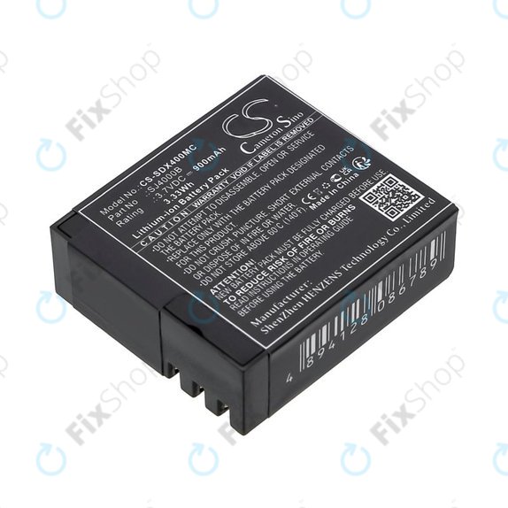 Baterie pro SJCAM SJ4000, SJ5000, 900mAh, Li-Ion, 3.7V, SJ4000B, HQ