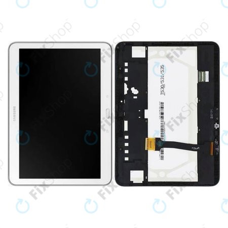 Samsung Galaxy Tab 4 10.1 T530 - LCD Displej + Dotykové Sklo + Rám (White) - GH97-15849B Genuine Service Pack