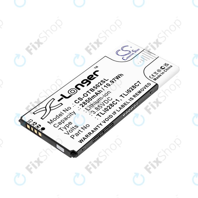 Baterie pro Alcatel 1b 2020, Alcatel Ot-5002a, 2850mAh, Li-Ion, 3.85V, TLI028C1, HQ