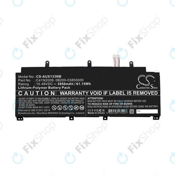 Baterie pro Asus ROG Flow X13 GV301QE-K6008, 3950mAh, Li-Pol, 15.48V, C41N2009, HQ