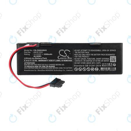 Baterie pro ETA Navaggio 2228, Cecotec Conga 3290, 3490, 3890, 3200mAh, Li-Ion, 14.4V, 49CE1533, HQ