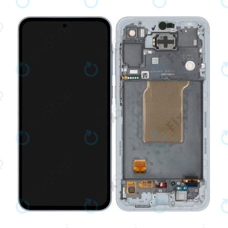 Samsung Galaxy A55 A556B - LCD Displej + Dotykové Sklo + Rám (Awesome Iceblue) - GH82-34305B Genuine Service Pack