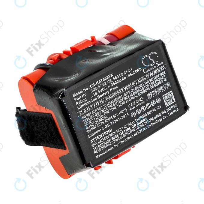 Baterie pro Gardena R40, R50, R70, R80, Husqvarna Automower 305, 2500mAh, Li-Ion, 18.5V, 586 57 62-02, HQ