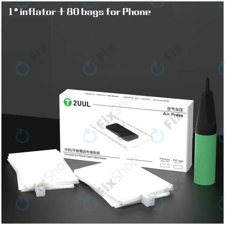 2UUL - Vzduchový Lis na Opravy Skel Telefonů (80 kapes)