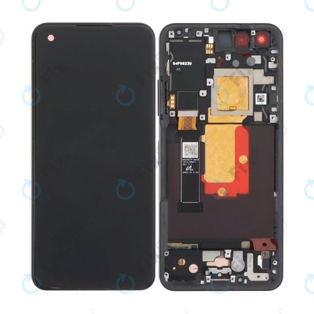 Asus Zenfone 9 AI2202 - LCD Displej + Dotykové Sklo + Rám (Midnight Black) OLED