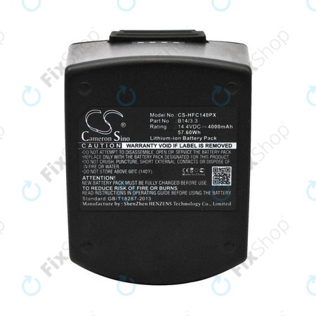 Baterie pro Hilti SFC14-A, SFH140A, 4000mAh, Li-Ion, 14.4V, B14/3.3, HQ