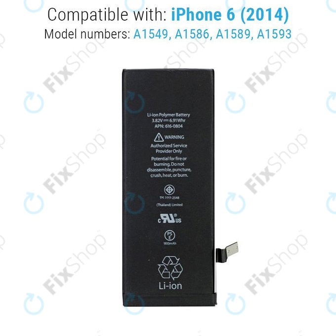 Apple iPhone 6 - Baterie 1810mAh FixPremium