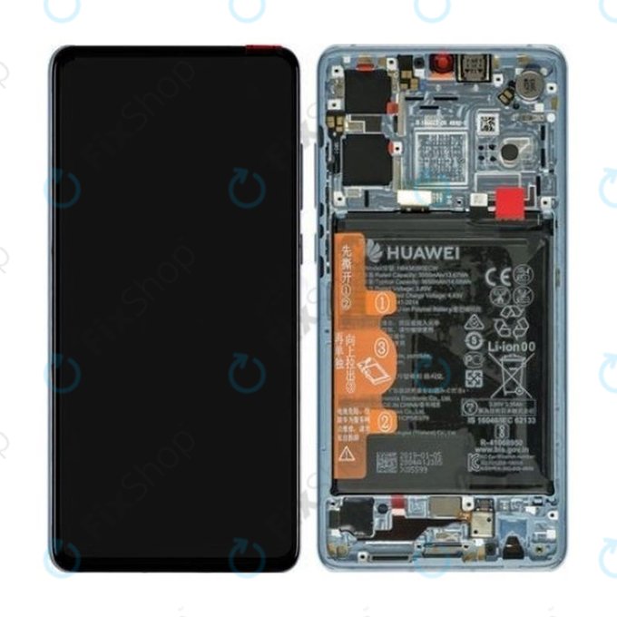 Huawei P30 - LCD Displej + Dotykové Sklo + Rám + Baterie (Breathing Crystal) - 02352NLP, 02354HMF, 02354KUB Genuine Service Pack