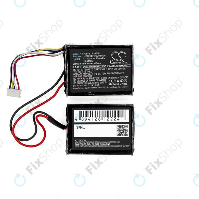 Baterie pro Beats Pill 2.0, 750mAh, Li-Ion, 7.4V, J272/ICP092941SH, HQ