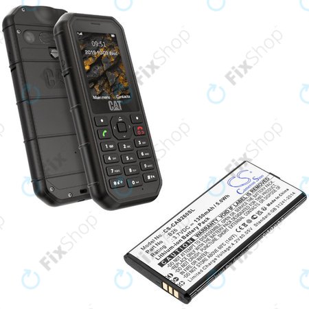 Baterie pro Cat B26, 1350mAh, Li-Ion, 3.7V, B26, HQ