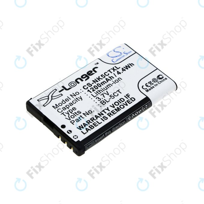 Baterie pro Nokia 5220, 5630, 6303, 6700, C5, 1200mAh, Li-Ion, 3.7V, BL-5CT, HQ