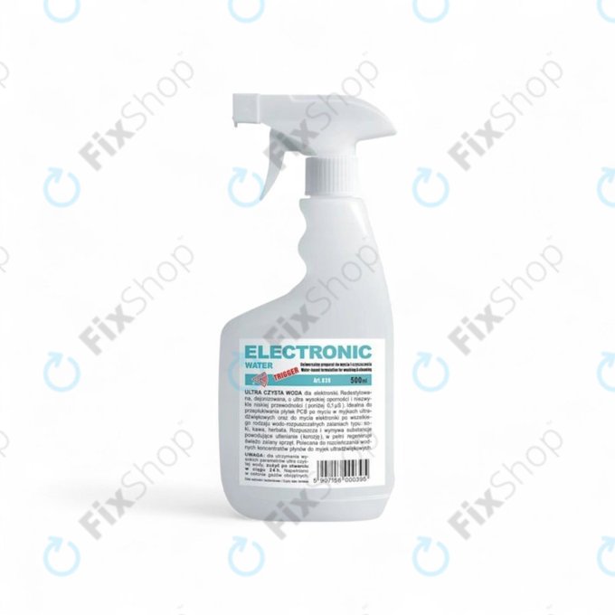 Demineralizovaná voda pro elektroniku s rozprašovačem, 500 ml