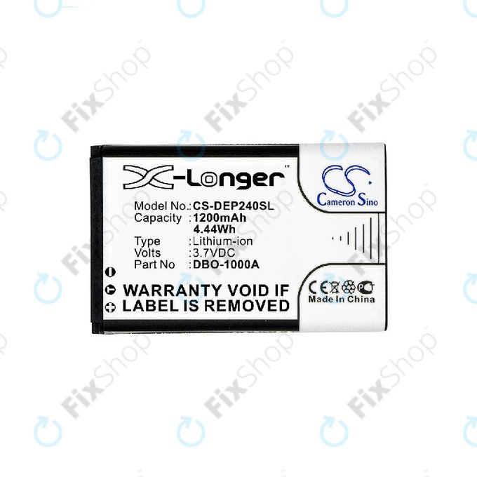 Baterie pro Doro 1370, 1372, 2404, 6040, 1200mAh, Li-ion, 3.7V, DBO-1000A, HQ