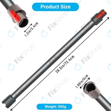 Dyson V-series, Outsize - Sací Tyč (Stříbrná)