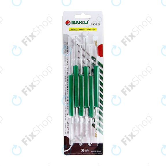 Baku BK-120 - Set Nářadí na Opravu a Čištění Obvodů (6ks)