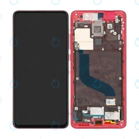 Xiaomi Mi 9T, Mi 9T Pro - LCD Displej + Dotykové Sklo + Rám (Red Flame) - 560910014033, 560910013033 Genuine Service Pack