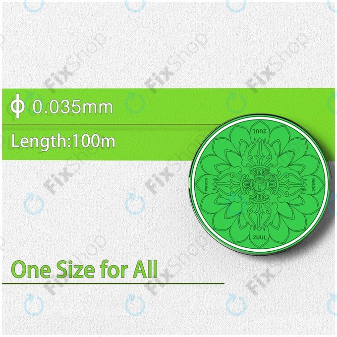 2UUL - Vajra Wire - Drát na Separování LCD Displejů (0.035mm x 100m) - 5ks