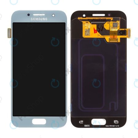 Samsung Galaxy A3 A320F (2017) - LCD Displej + Dotykové Sklo (Blue Mist) - GH97-19732C, GH97-19753C Genuine Service Pack