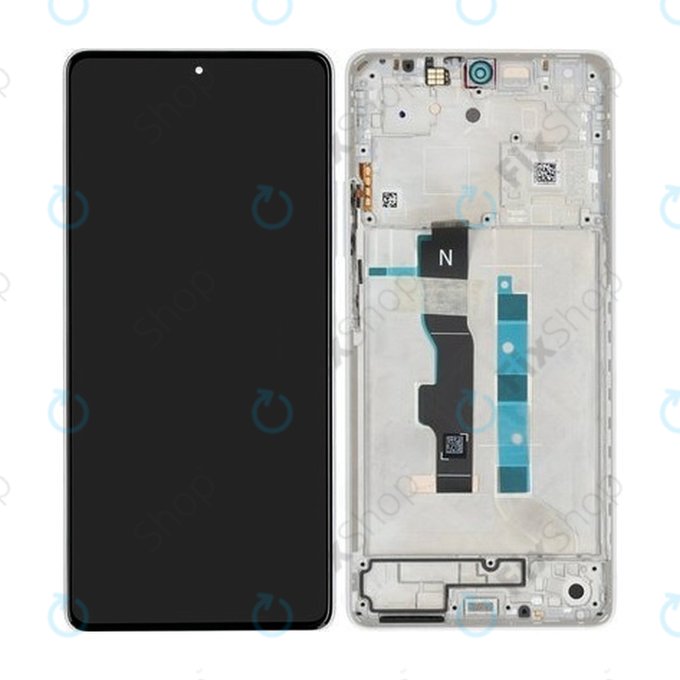 Xiaomi Redmi Note 13 5G 2312DRAABC - LCD Displej + Dotykové Sklo + Rám (Arctic White) - 5600040N1700 Genuine Service Pack