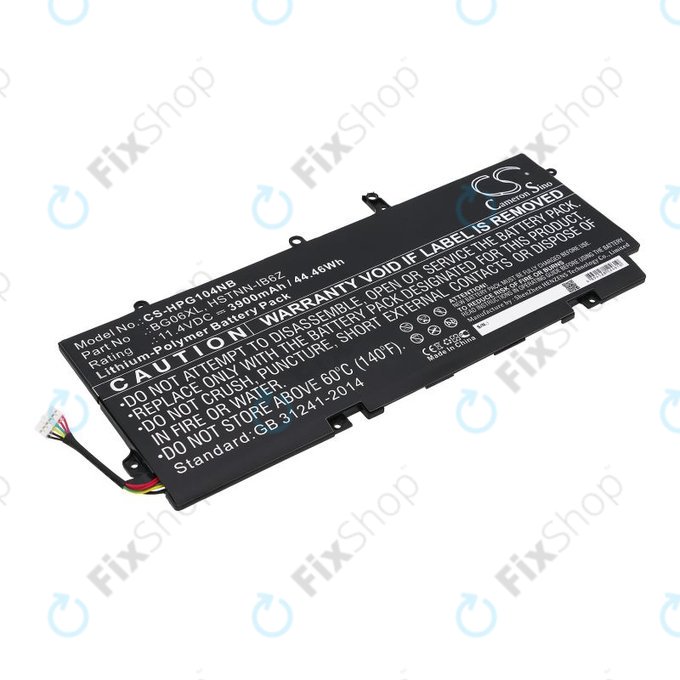 Baterie pro HP Elitebook 1040 G3, 3900mAh, Li-Pol, 11.4V, BG06XL, HQ