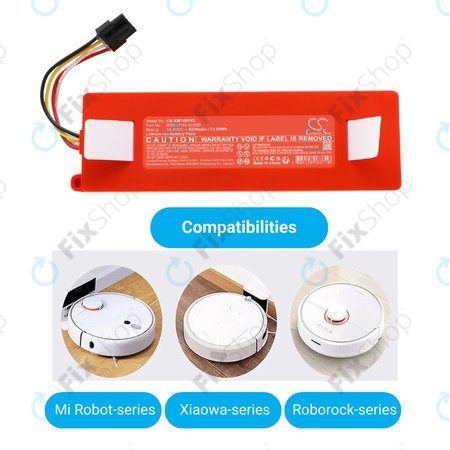 Xiaomi Roborock E-series, Q-series, S-series - Baterie BRR-2P4S-5200 Li-Ion 14.4V 5200mAh HQ