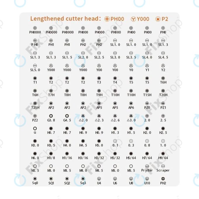 Kingsdun - Profesionální Sada Nářadí pro Servis Telefonů iPhone 117v1