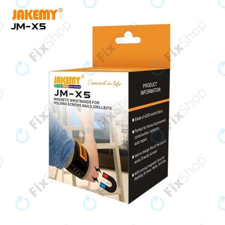 Jakemy JM-X5 - Magnetický Náramek na Šrouby, Hřebíky a Bity