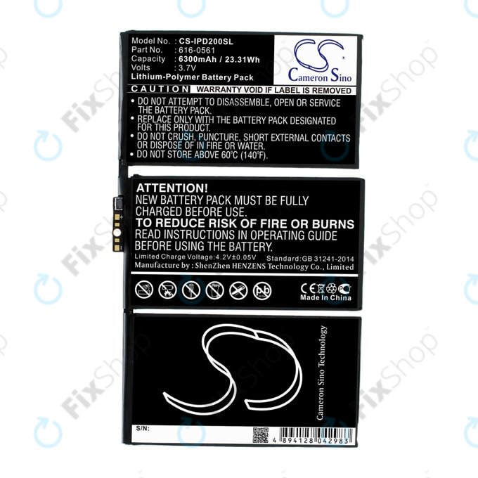 Apple iPad 2 - Baterie 616-0561, 616-0559 6300mAh HQ