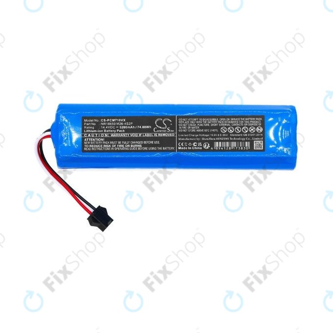 Xiaomi Roidmi EVE Plus, Viomi, Lydsto, Proscenic, Tefal - Baterie NR18650 M26-4S2P, SUN-INTE-181, H18650CH-4S2P Li-Ion 14.4V 5200mAh HQ