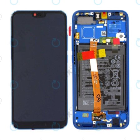 Huawei Honor 10 - LCD Displej + Dotykové Sklo + Rám + Baterie (Phantom Blue) - 02351XBP Genuine Service Pack