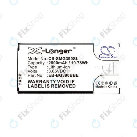 Baterie pro Samsung Galaxy Xcover 4, 4S, 2800mAh, Li-Ion, 3.85V, EB-BG390BBE, HQ