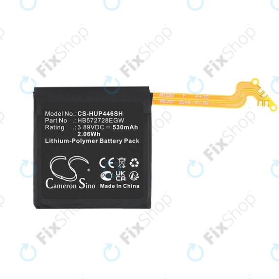 Baterie pro Huawei Watch GT4 46mm, 530mAh, Li-Pol, 3.89V, HB572728EGW, HQ
