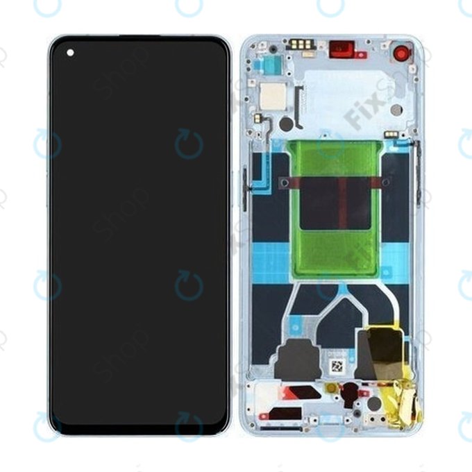 Oppo Reno 6 5G CPH2251 - LCD Displej + Dotykové Sklo + Rám (Arctic Blue) - 4907750 Genuine Service Pack